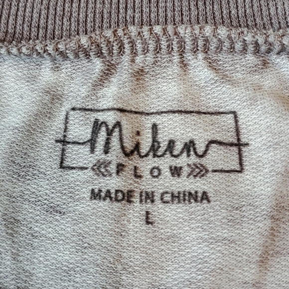 Miken Flow gray burnout sweatshirt size L - Picture 6 of 9